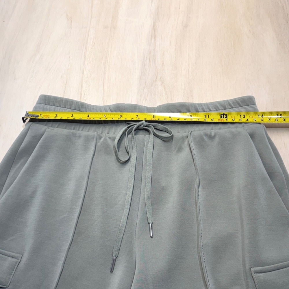 CALIA Sandwash Scuba High-Rise Cargo Shorts Ground Fennel Green Womens Small NEW - Picture 11 of 12
